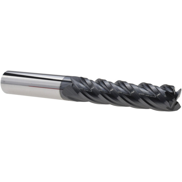 1/2in" 4-Flute Solid Carbide Corner Radius End Mill, AlTiN - Accupro 12180505