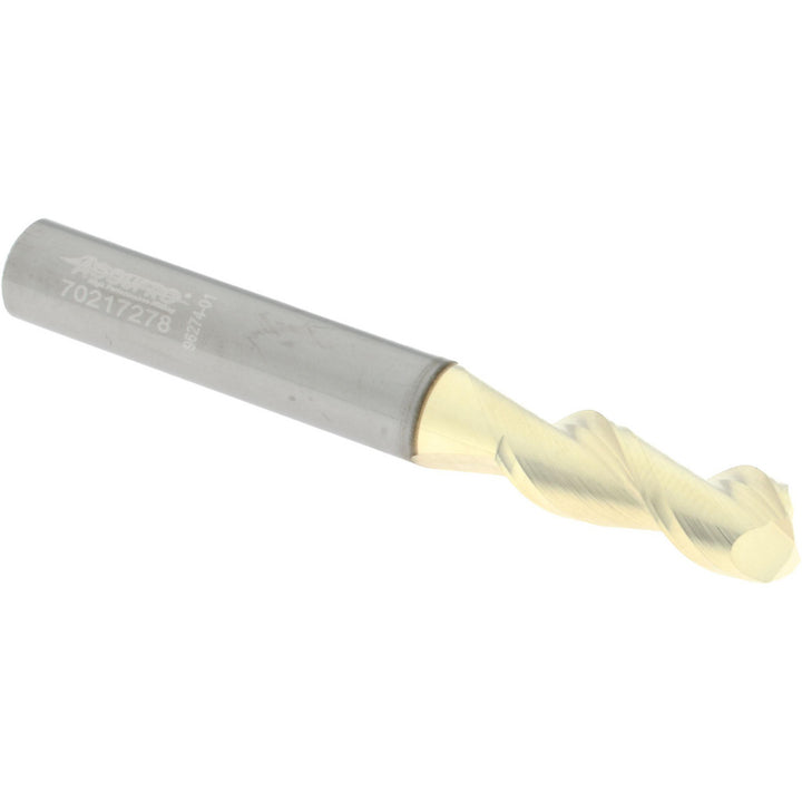5/16" 2-Flute Solid Carbide Corner Radius End Mill, ZrN - Accupro 313122