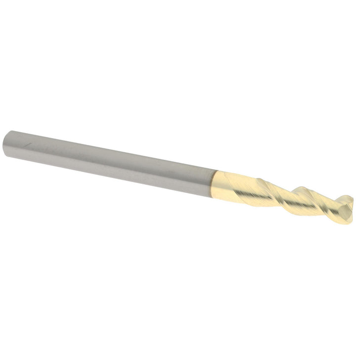 3/16" 2-Flute Solid Carbide Corner Radius End Mill, ZrN - Accupro 312986