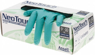 Green Neoprene Gloves - Ansell 25-101XL