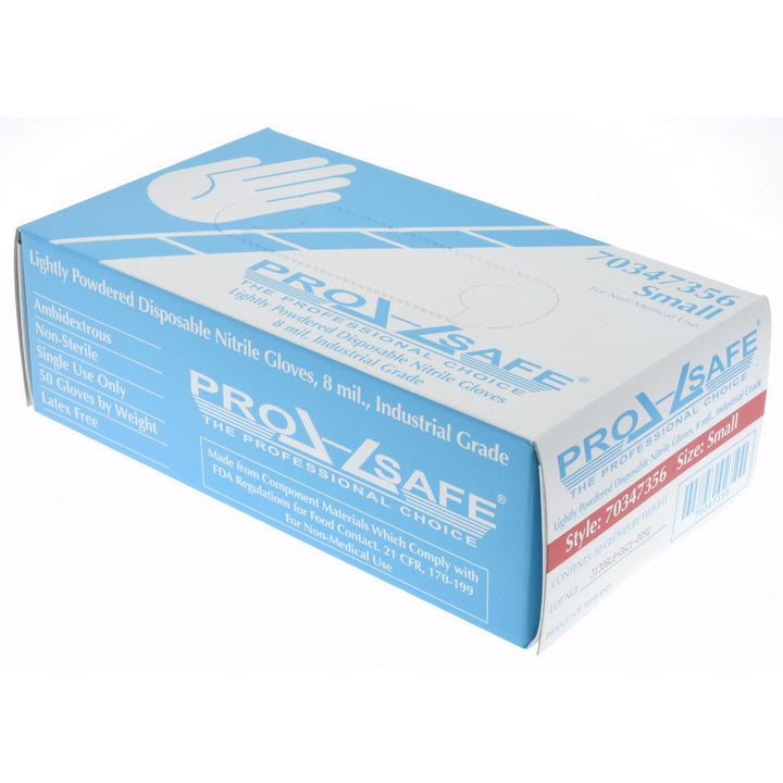 Blue Nitrile Gloves - PRO-SAFE 63-338/S