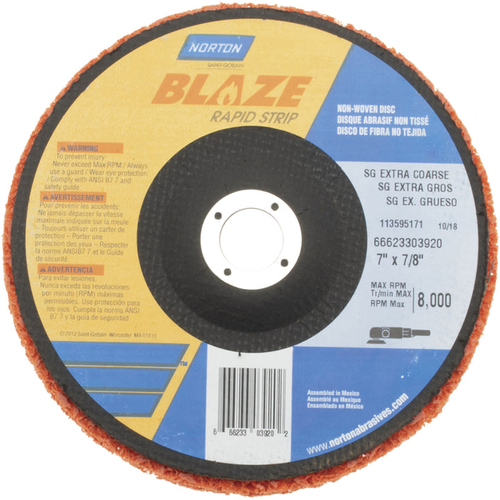 7" Aluminum Ceramic; Aluminum Oxide Deburring Wheels Disc - Norton 66623303920
