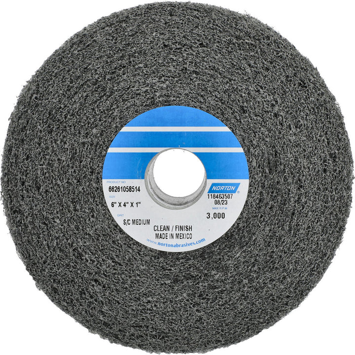 6 x 4" Silicon Carbide Deburring Wheels Disc - Norton 66261058514
