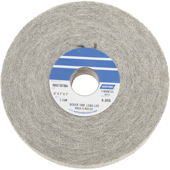 6 x 1" Aluminum Oxide Deburring Wheels Disc - Norton 69957397884