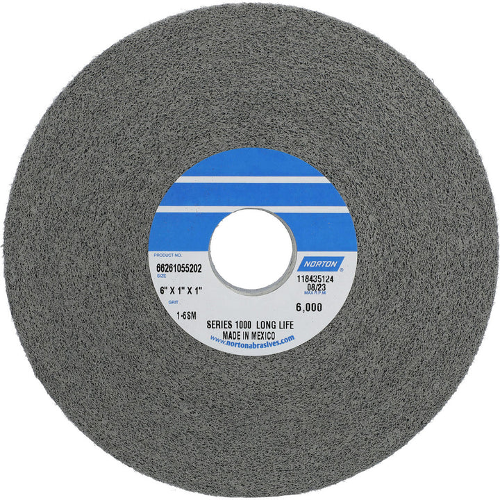 6 x 1" Silicon Carbide Deburring Wheels Disc - Norton 66261055202