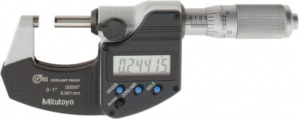 1.0000" Micrometer, 0.000050" accuracy - Mitutoyo 293-348-30