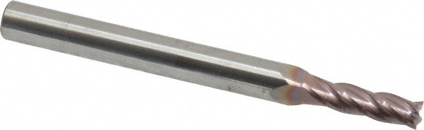 9/64" 4-Flute Solid Carbide Square End Mill, TiCN - SGS 39017
