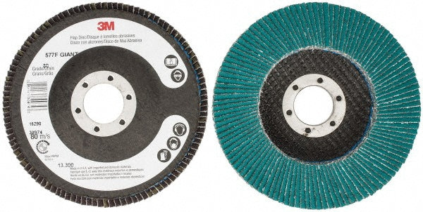 4-1/2" 80-Grit Zirconia Alumina Disc - 3M 7010308898