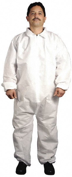 Small White Protective Garment - PRO-SAFE DC-SMS-S45W-EWA