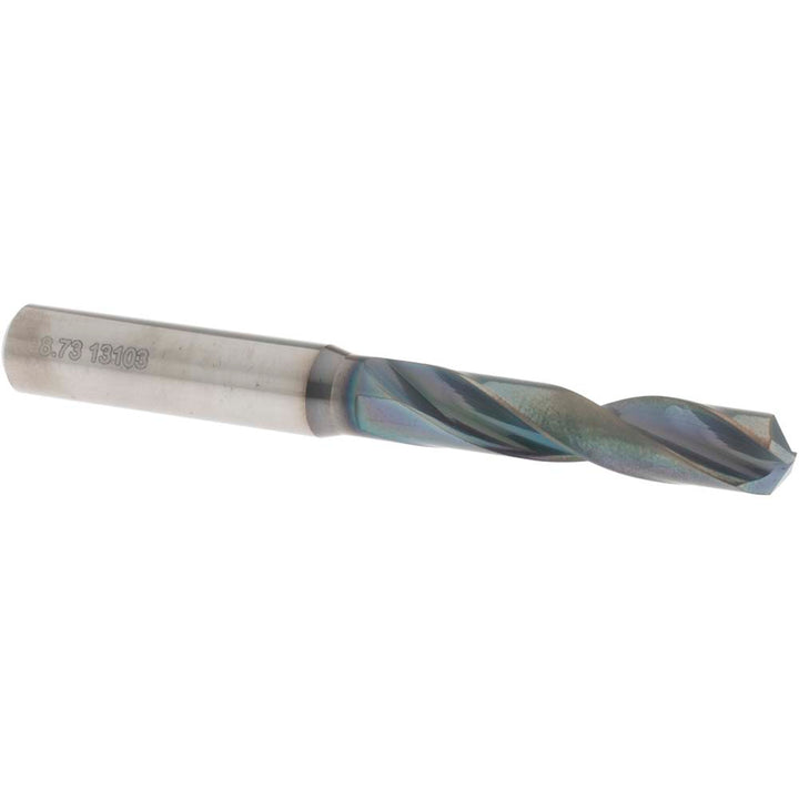 11/32" Solid Carbide Screw Machine Drill Bit, Coated, 140° point - OSG HP243-3437