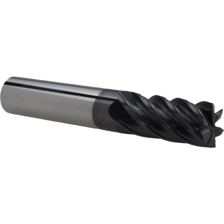 1/2" 6-Flute Solid Carbide Square End Mill, AlTiN+ - Accupro 72009962