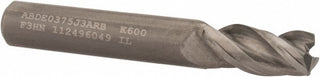 1/4" 3-Flute Solid Carbide Corner Radius End Mill - Kennametal 3660402