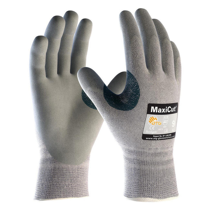Large Gray Dyneema Cut-Resistant Gloves - ATG 19-D470/L
