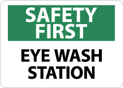 Eye Wash Station Sign - AccuformNMC SF181PB