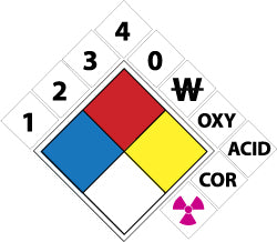 1 2 3 4 W OX ALK ACID COR Sign - AccuformNMC NFPK5