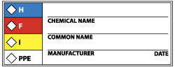 H - F - I - PPE - Chemical Name ___ Common Name ___ Manufact Label - AccuformNMC WOL9ALV