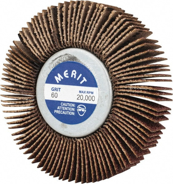 60-Grit Aluminum Oxide Flap Wheel - Merit Abrasives 08834134015
