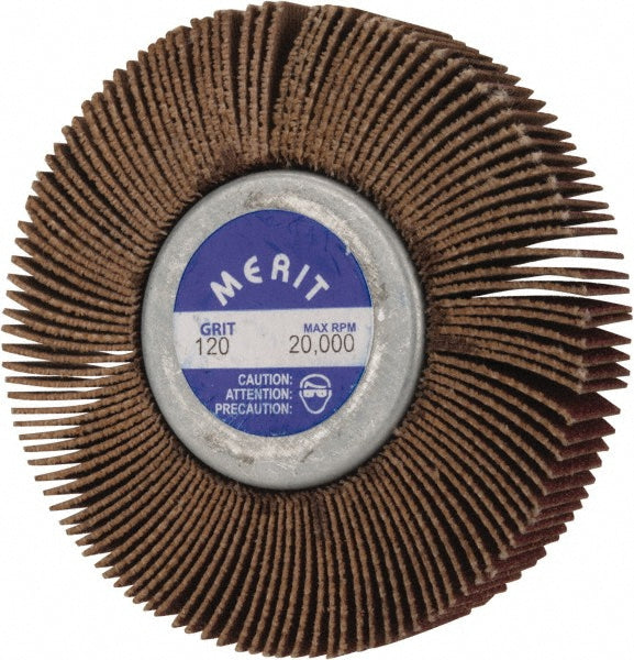 120-Grit Aluminum Oxide Flap Wheel - Merit Abrasives 08834134017