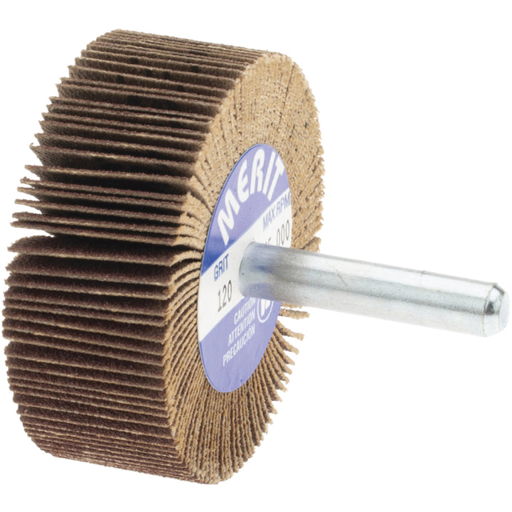 120-Grit Ceramic Alumina Flap Wheel - Merit Abrasives 08834137162