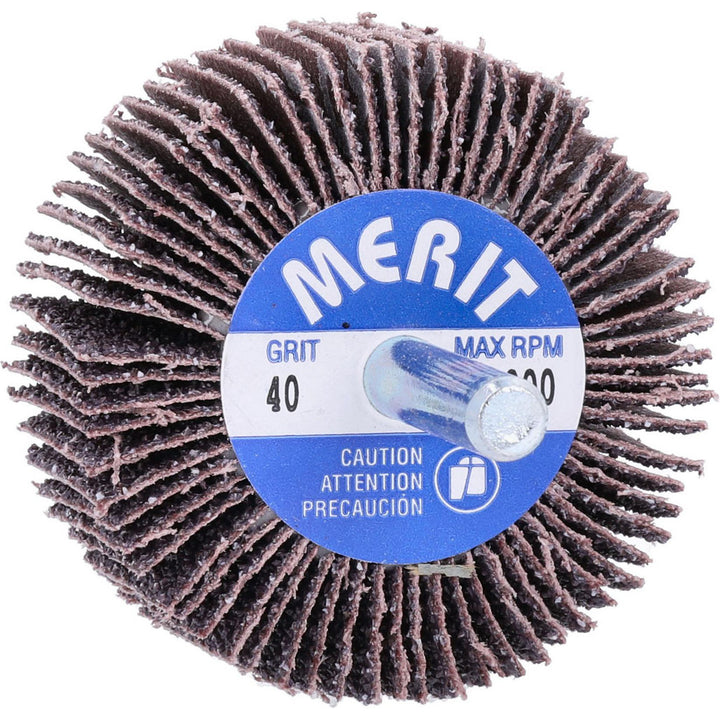 40-Grit Aluminum Oxide Flap Wheel - Merit Abrasives 08834137377