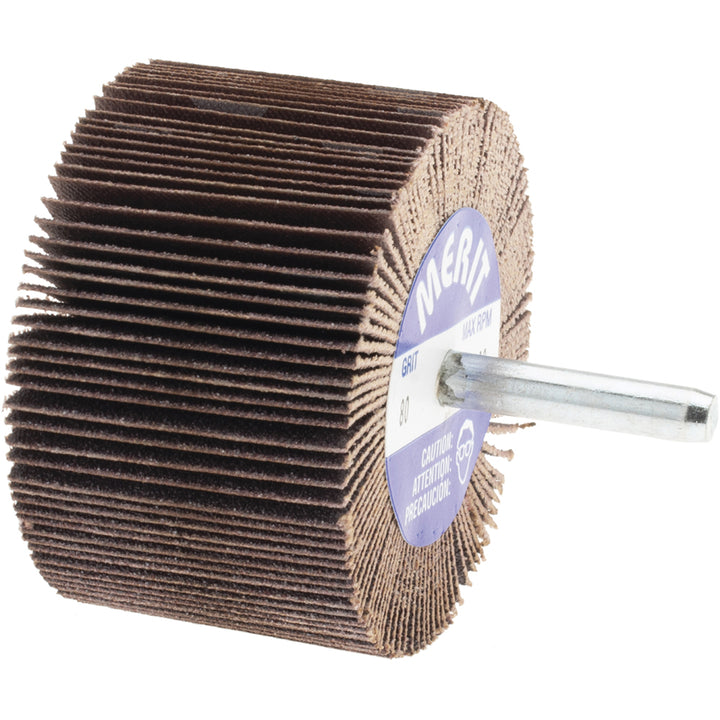80-Grit Ceramic Alumina Flap Wheel - Merit Abrasives 08834137421
