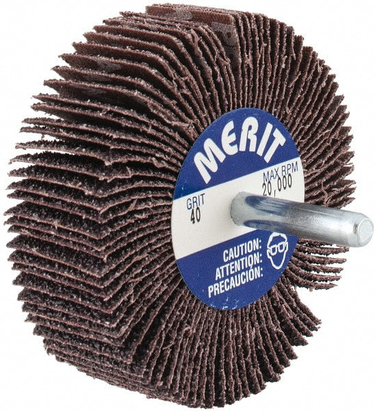 40-Grit Aluminum Oxide Flap Wheel - Merit Abrasives 08834137456