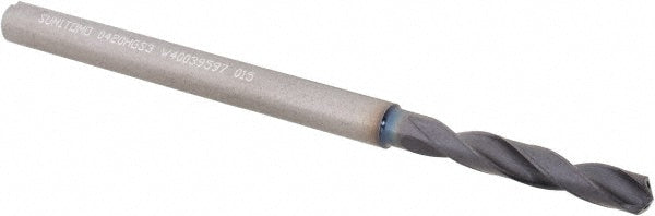 0.1654" Solid Carbide Screw Machine Drill Bit, Coated, 135° point - Sumitomo 5VHY018