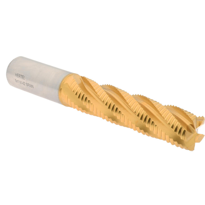 1.0000" 5-Flute Cobalt Single End Mill, TiN - Hertel 72846322