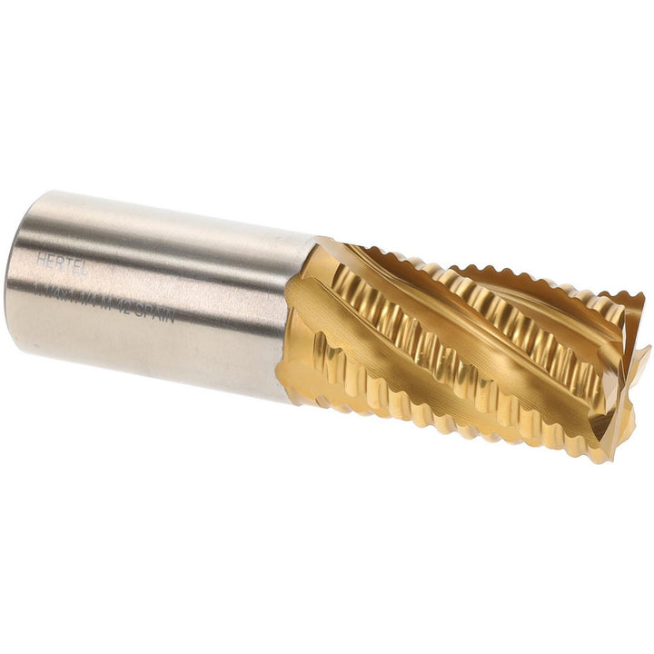 1.2500" 6-Flute Cobalt Single End Mill, TiN - Hertel 72846348