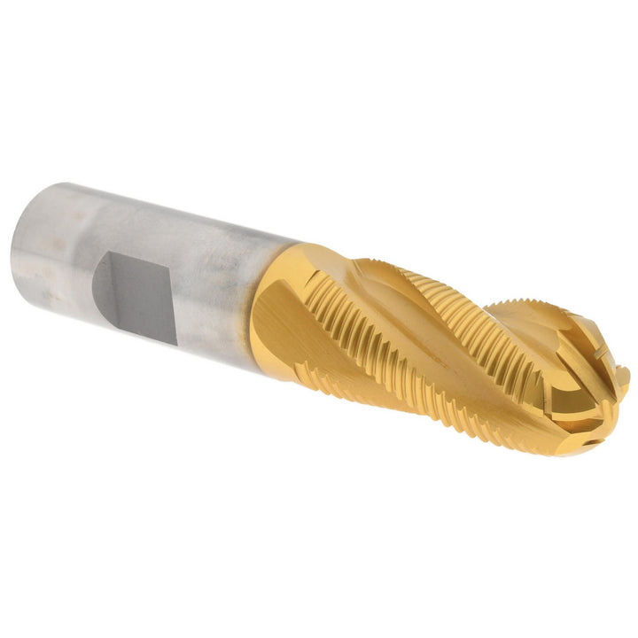 0.7500" 4-Flute Cobalt Single End Mill, TiN - Hertel 72846546