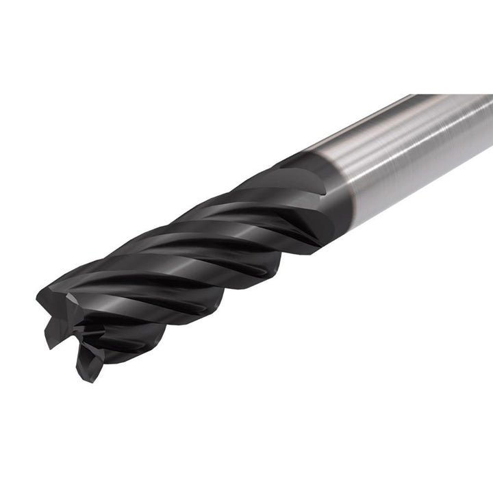 3/4" 5-Flute Solid Carbide Corner Radius & Corner Chamfer End Mill, AlTiN - Iscar 5622534
