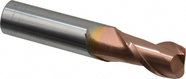 3/4" 2-Flute Solid Carbide Corner Radius End Mill, TiCN - Accupro 12181541