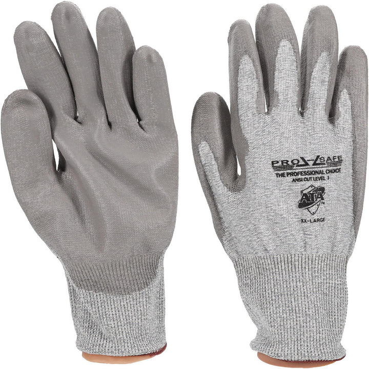 2X-Large Gray HPPE Cut Resistant; Puncture Resistant Gloves - PRO-SAFE GLA-C3-XXL