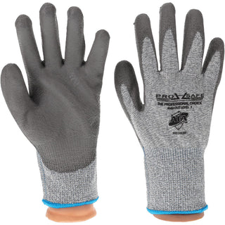 Medium Gray HPPE Cut Resistant; Puncture Resistant Gloves - PRO-SAFE GLA-C3-M