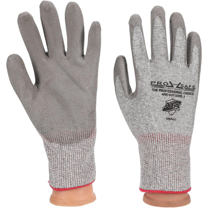 Small Gray HPPE Cut Resistant; Puncture Resistant Gloves - PRO-SAFE GLA-C3-S