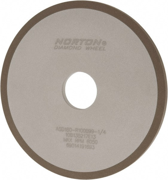6 x 1/4" 180-Grit Diamond Grinding & Cutoff Wheel - Norton 69014191693