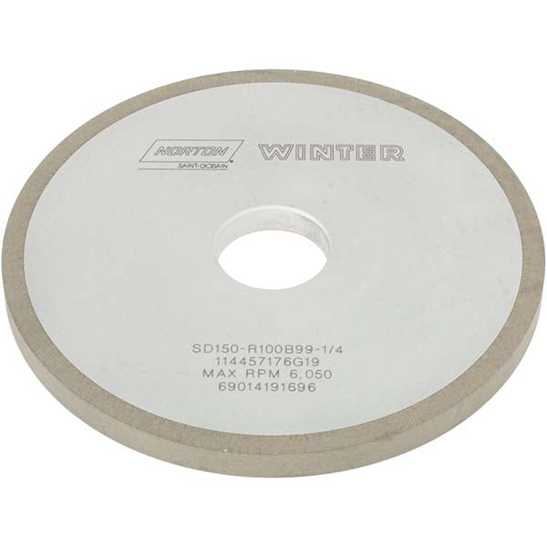 6 x 3/8" 150-Grit Diamond Grinding & Cutoff Wheel - Norton 69014191696
