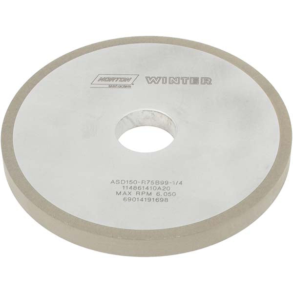 6 x 1/2" 150-Grit Diamond Grinding & Cutoff Wheel - Norton 69014191698
