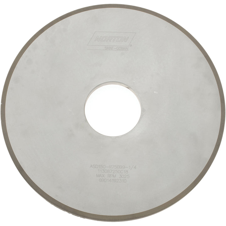 12 x 1/2" 150-Grit Diamond Grinding & Cutoff Wheel - Norton 69014192310
