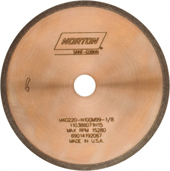 4" 220-Grit Diamond Grinding & Cutoff Wheel - Norton 69014192067