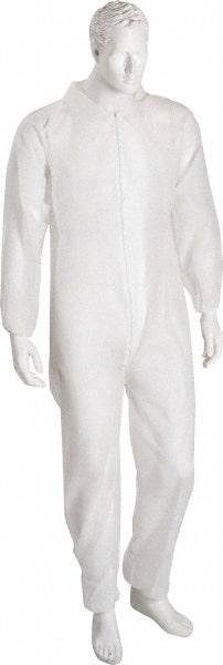 Small White Protective Garment - PRO-SAFE KM-CVL-NW-E-SM-WHITE