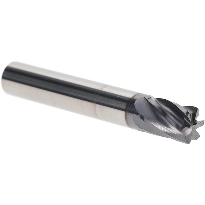 3/8" 6-Flute Solid Carbide Corner Radius End Mill, AlTiN - Accupro 2500118