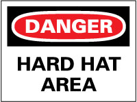Danger - Hard Hat Area Sign - AccuformNMC D46AC