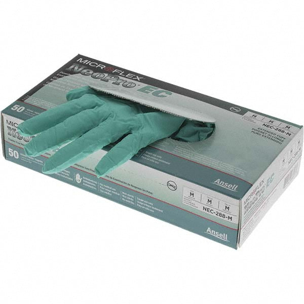 Green Neoprene Gloves - Ansell NEC-288-M