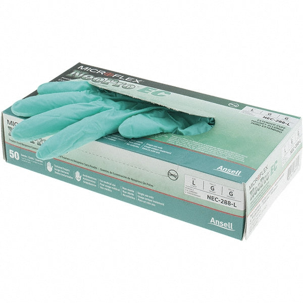 Green Neoprene Gloves - Ansell NEC-288-L