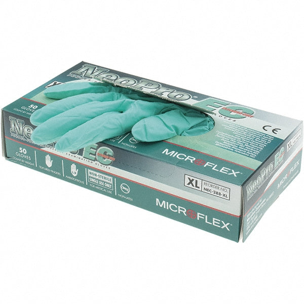 Green Neoprene Gloves - Ansell NEC-288-XL