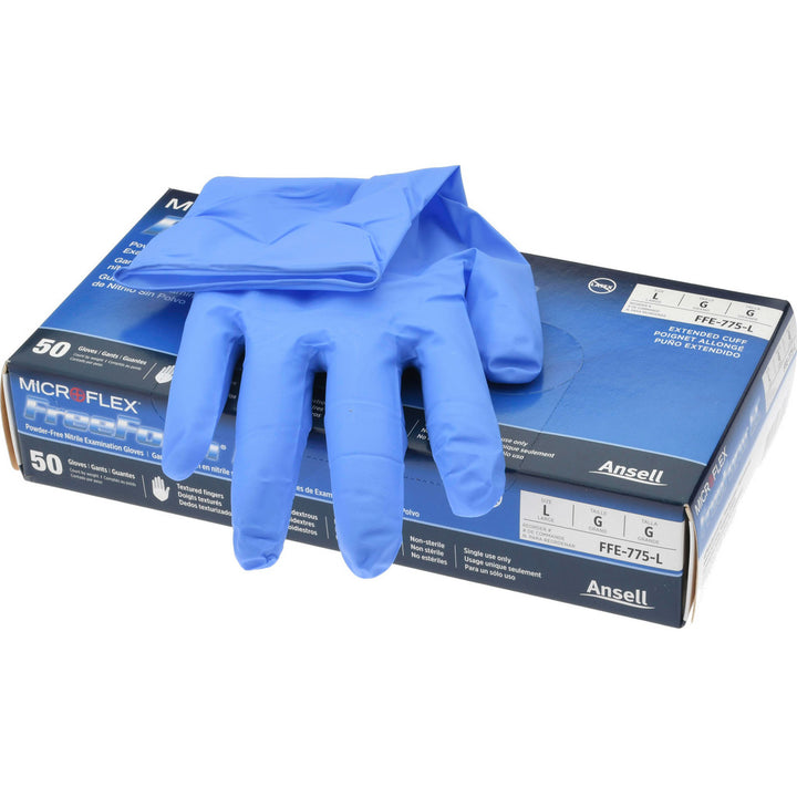 Blue Nitrile Gloves - Ansell FFE-775-L