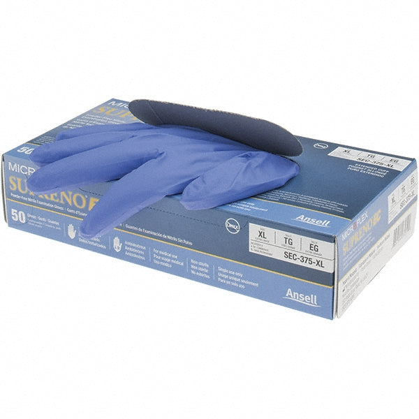 Blue Latex Gloves - Ansell SEC-375-XL