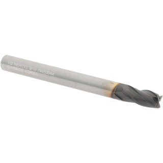 3/16" 4-Flute Solid Carbide Square End Mill, TiCN - Hertel 750399