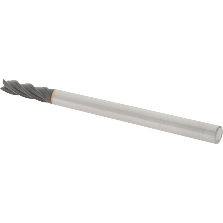 3/8" 4-Flute Solid Carbide Square End Mill, TiCN - Hertel 750282